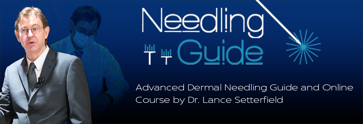 dermal needling online course header image on the home page